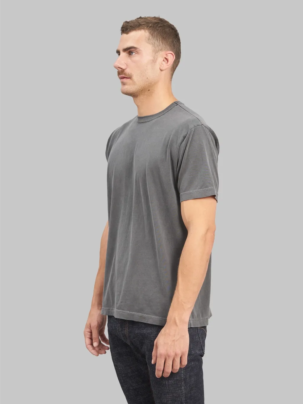 3sixteen Garment Dyed Pima T⁠-⁠shirt Smoke