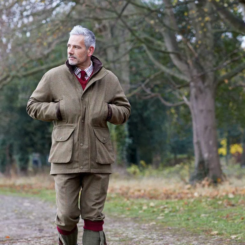 Alan Paine Combrook Mens Tweed Field Coat - Hawthorn