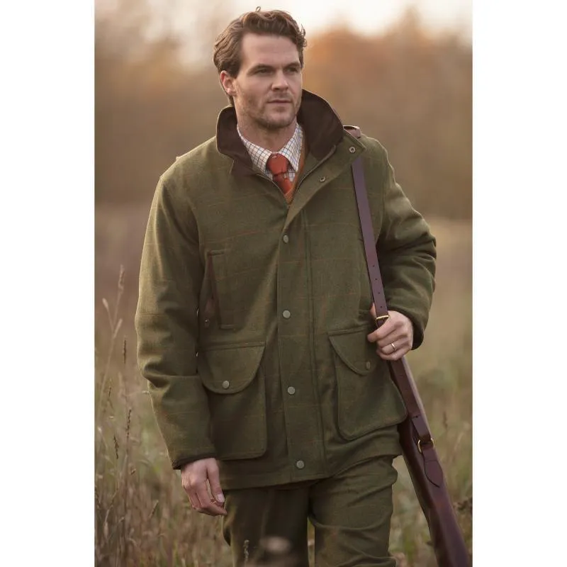 Alan Paine Combrook Mens Tweed Field Coat - Maple