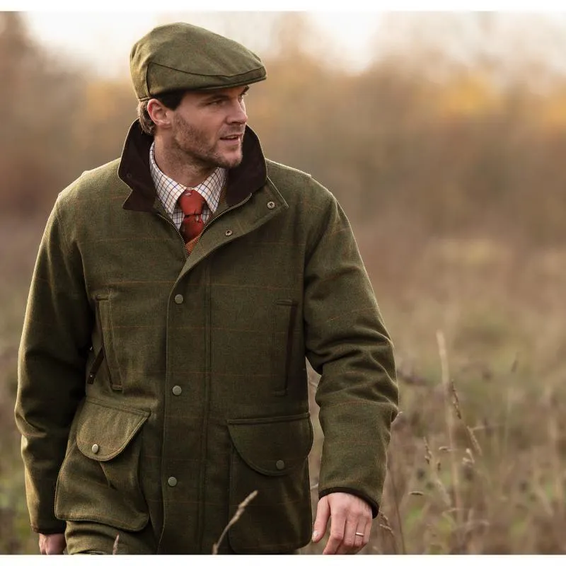 Alan Paine Combrook Mens Tweed Field Coat - Maple