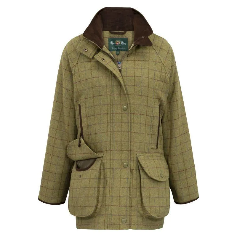 Alan Paine Combrook Tweed Ladies Waterproof Shooting Coat - Aspen