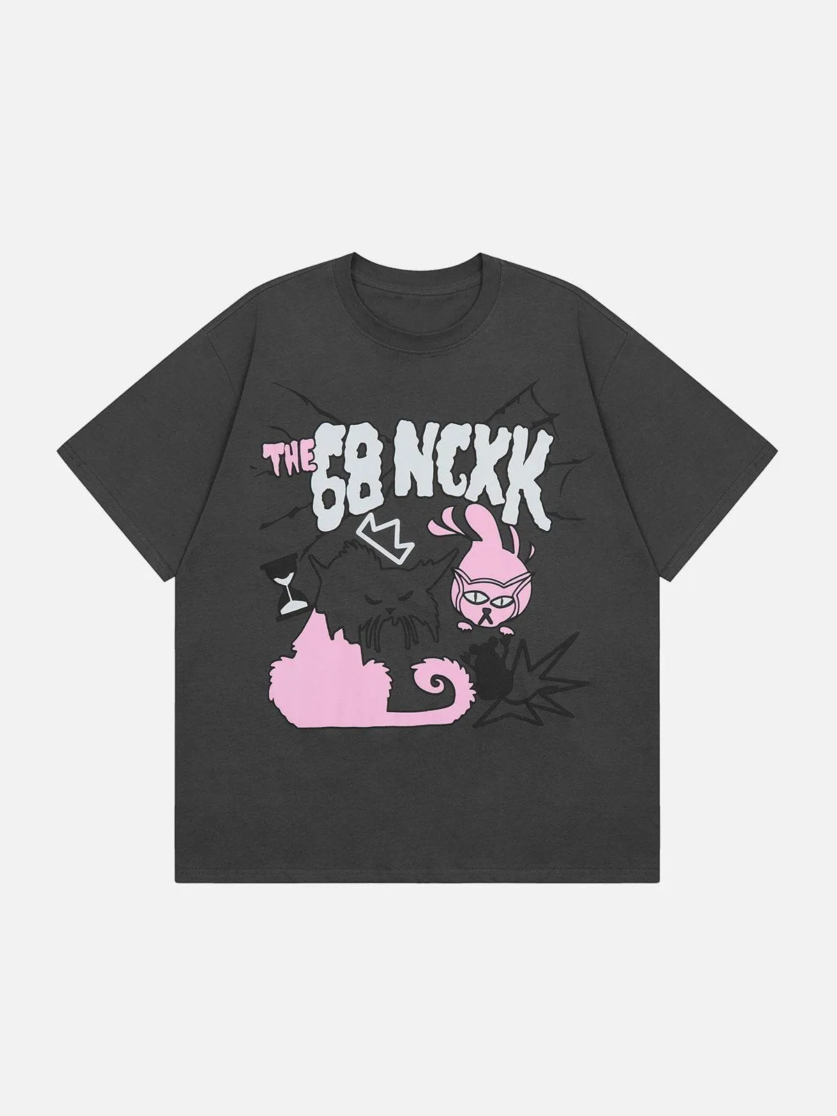 AlanBalen® - Cat Catches Mouse Print Tee