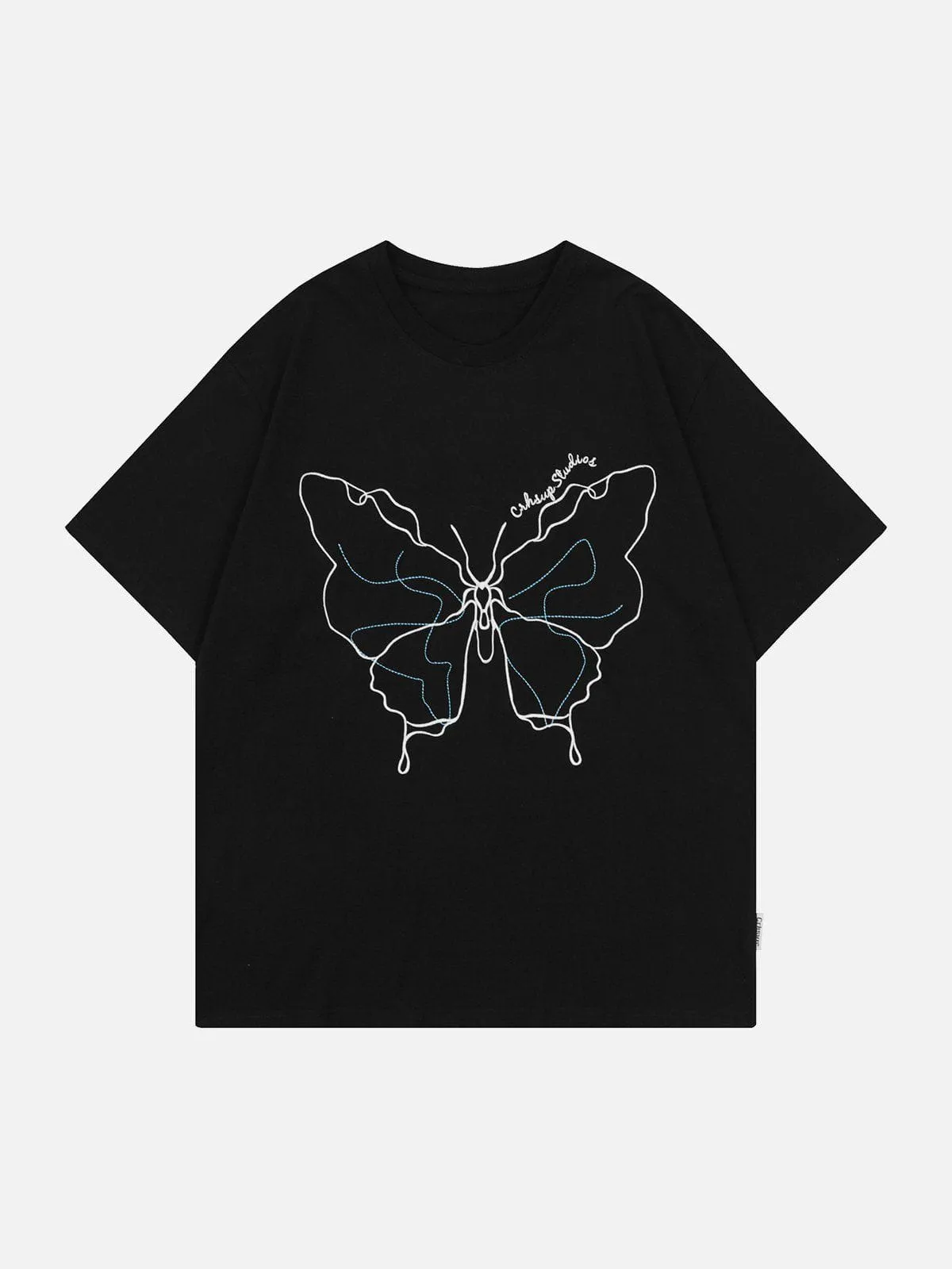 AlanBalen® - Embroidery Line Butterfly Tee