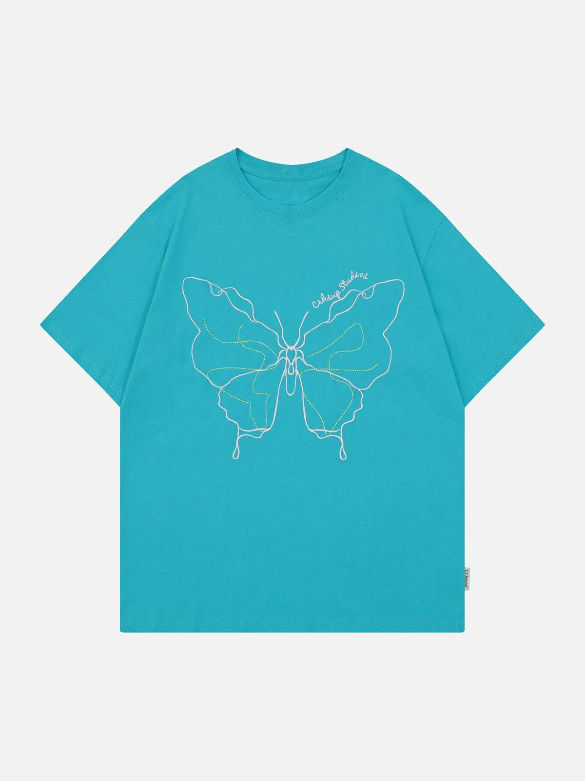 AlanBalen® - Embroidery Line Butterfly Tee