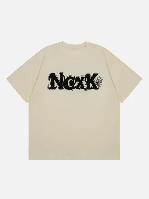 AlanBalen® - Flock Letter Tee