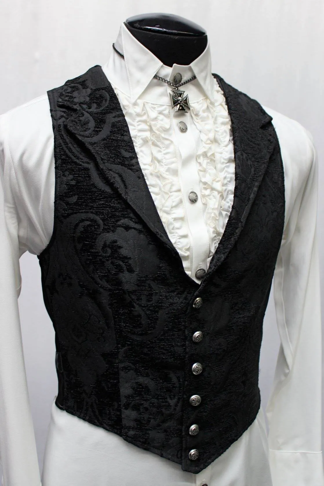 ARISTOCRAT VEST - BLACK TAPESTRY