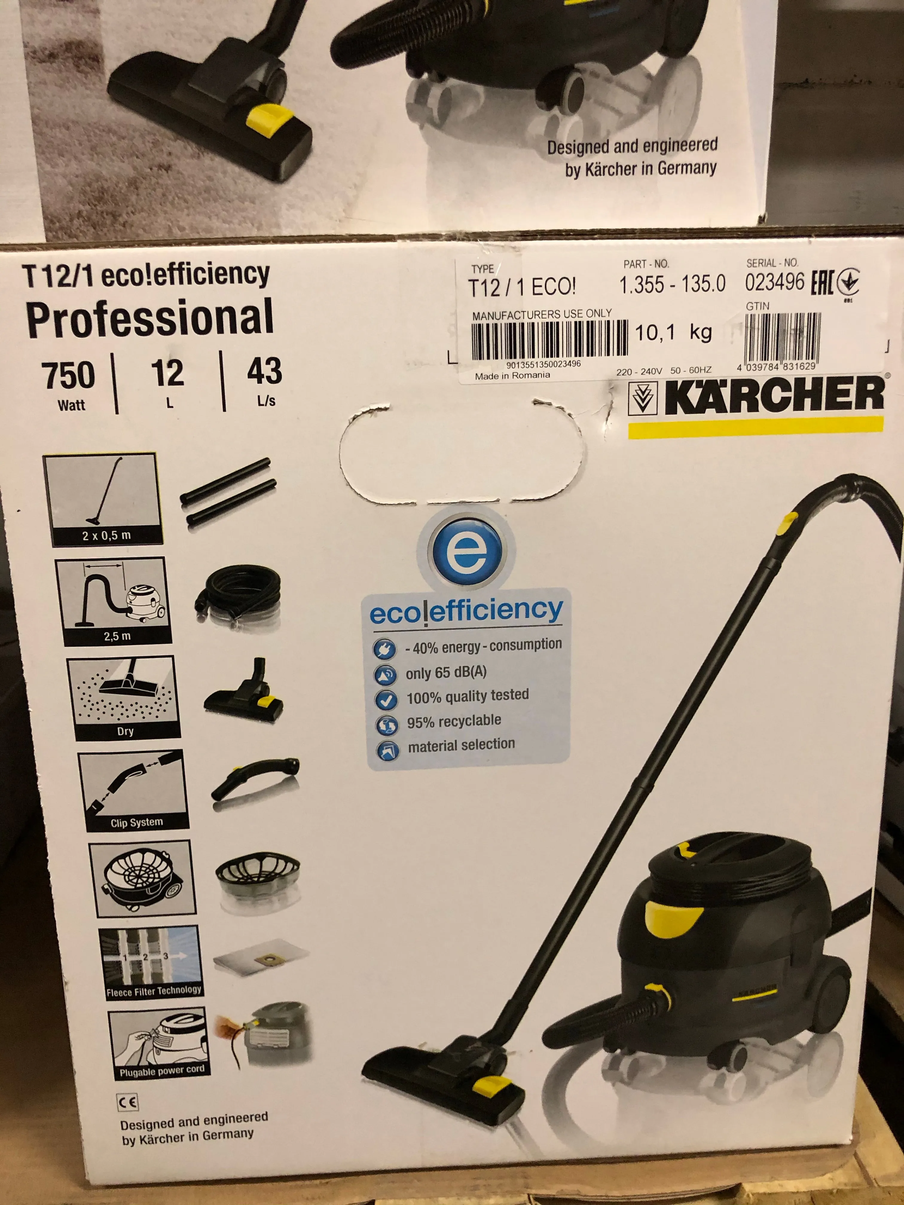 Aspiratore Karcher T12/1 eco efficiency aspirapolvere