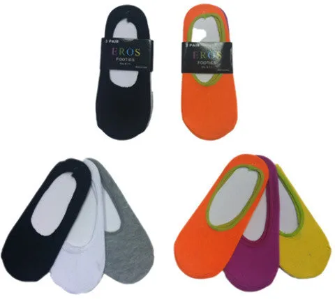 assorted colors- women's footies Case of 40