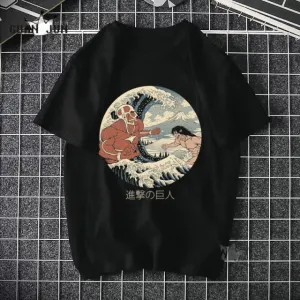 Attack On Titan Character Print Shirt