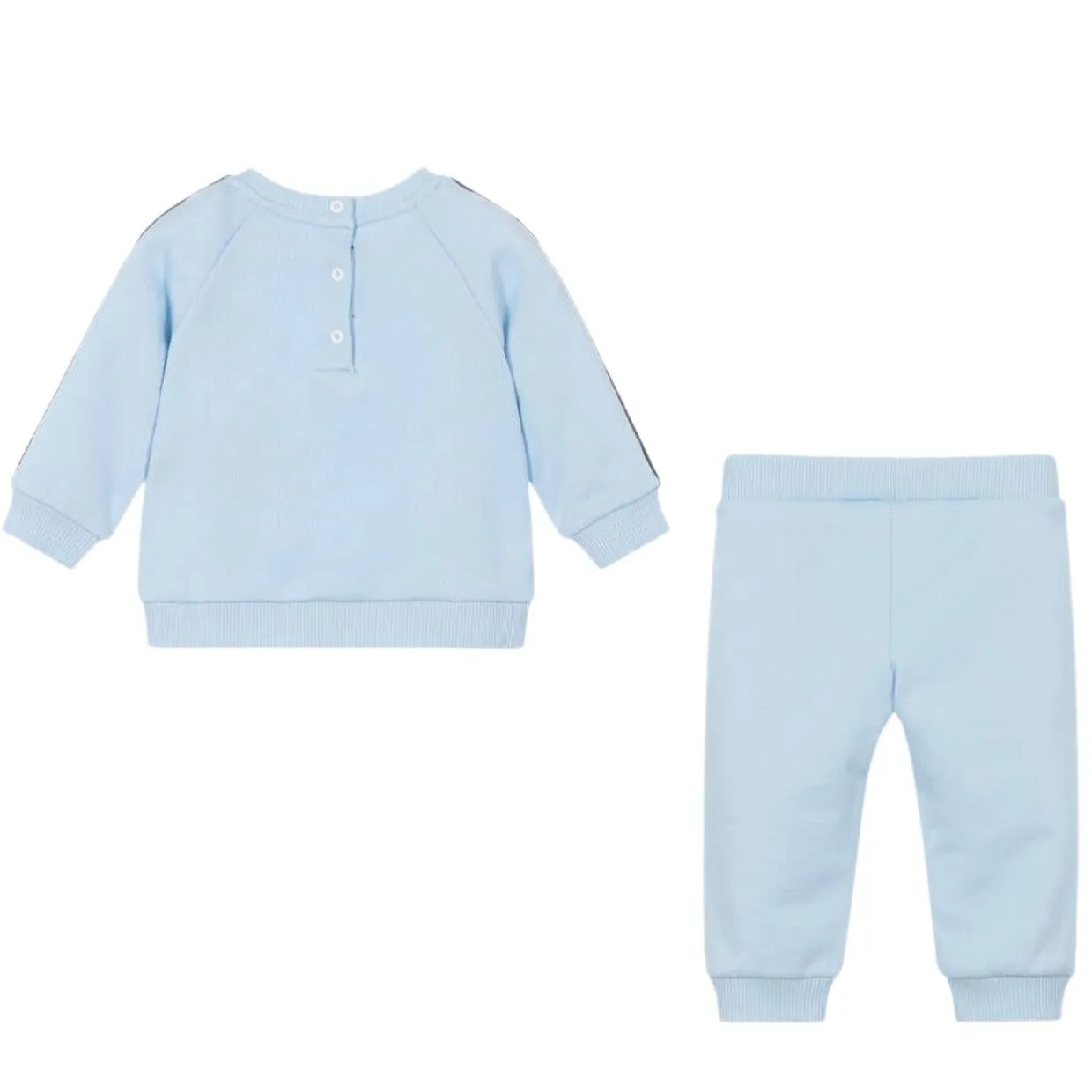 Balmain Baby Sliver Logo Taping Blue Tracksuit