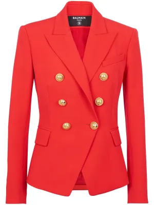 Balmain Jackets Red