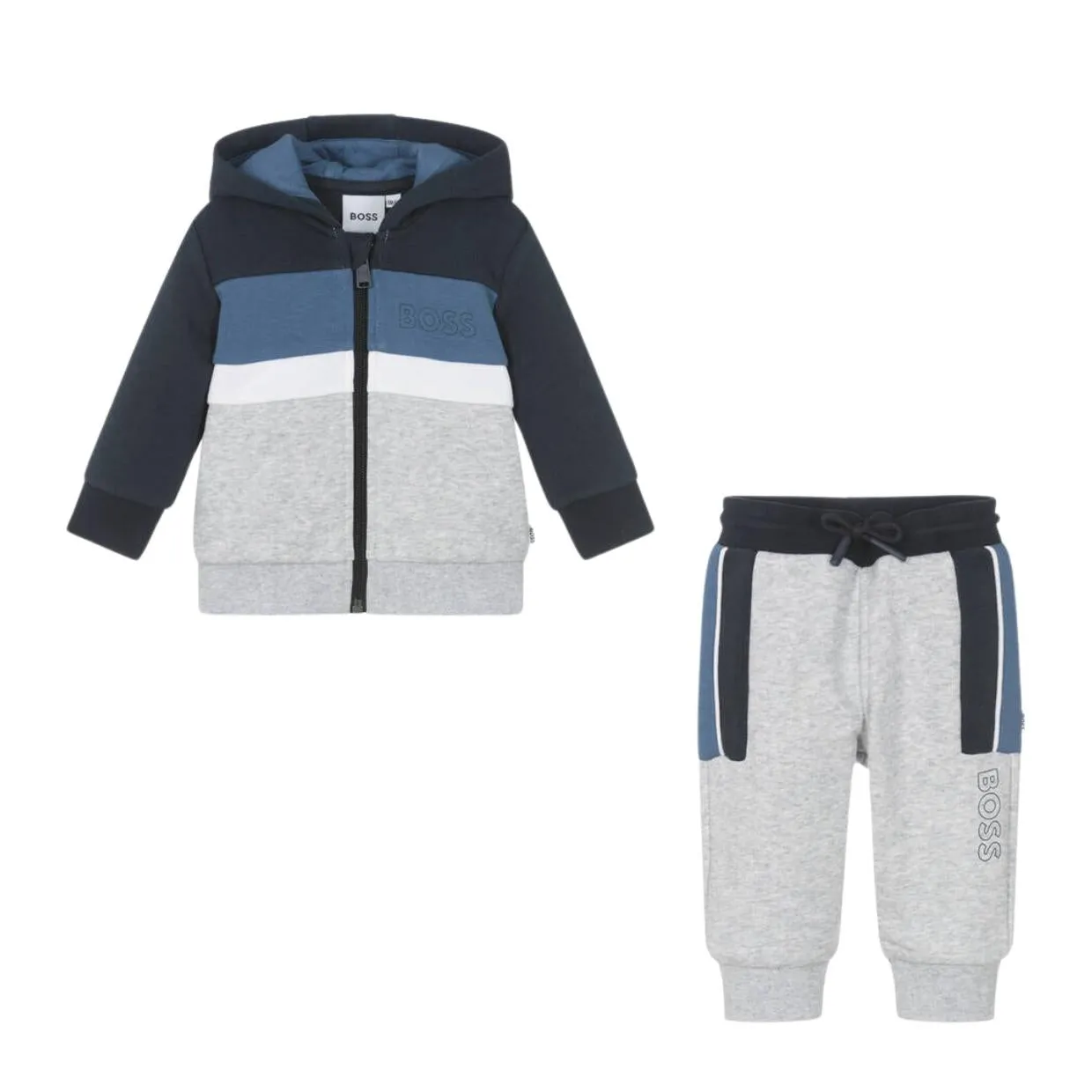 BOSS Baby Logo Grey Tracksuit Set