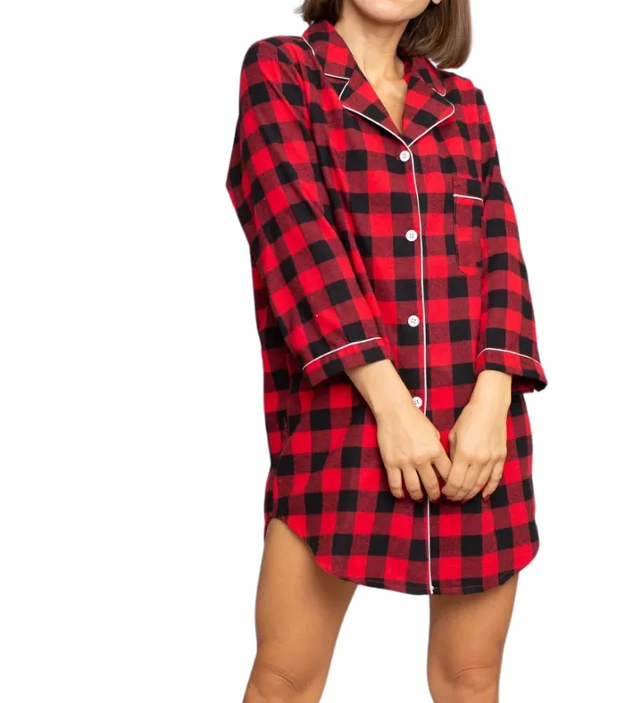 Buffalo Plaid Sleep Shirts