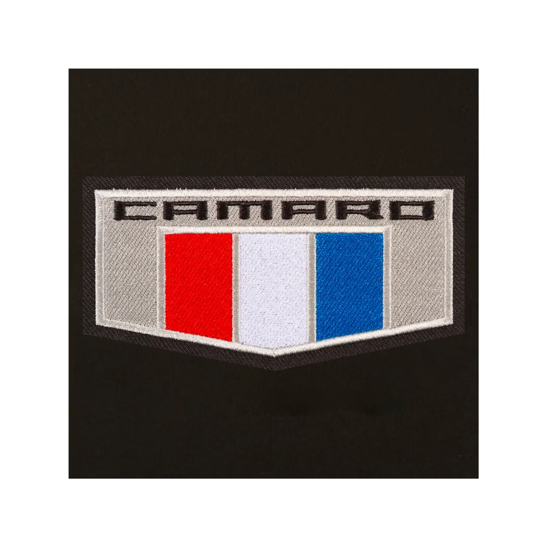 Camaro Shield Logo Reversible Fleece and Leather Jacket