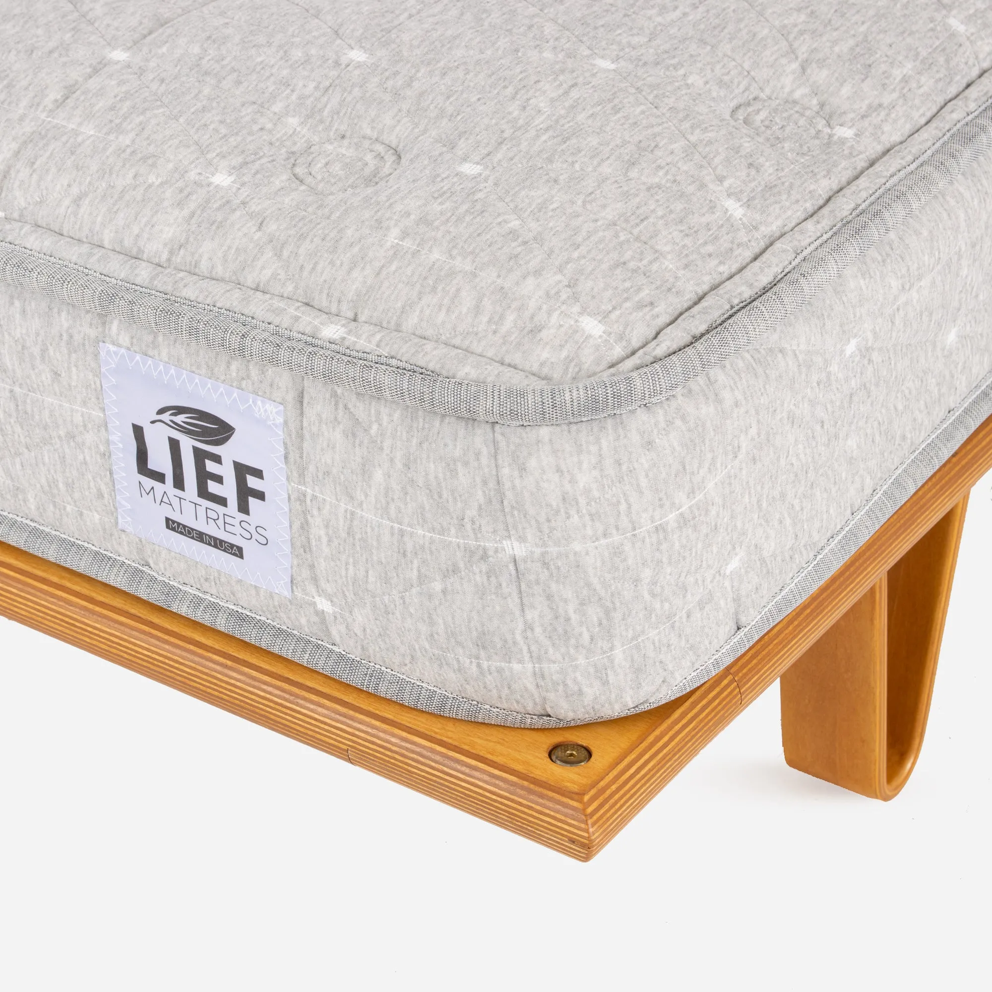 Case Study® Furniture Bentwood Bed with Cane Headboard & Lief® Mattress Bundle