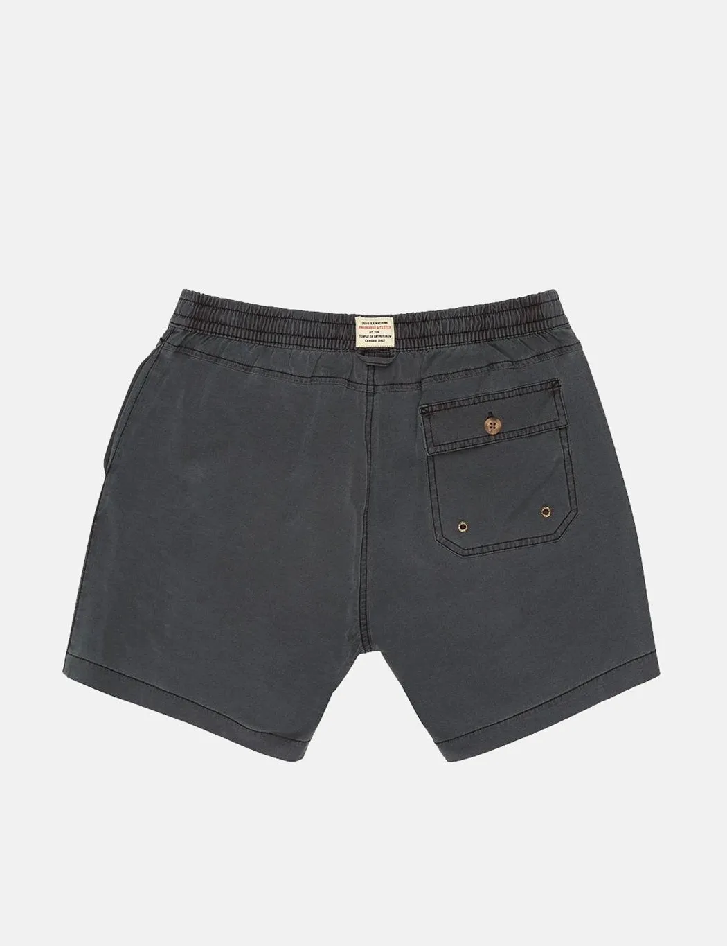 Deus Ex Machina Sandbar Garment Dye Shorts - Phantom Black