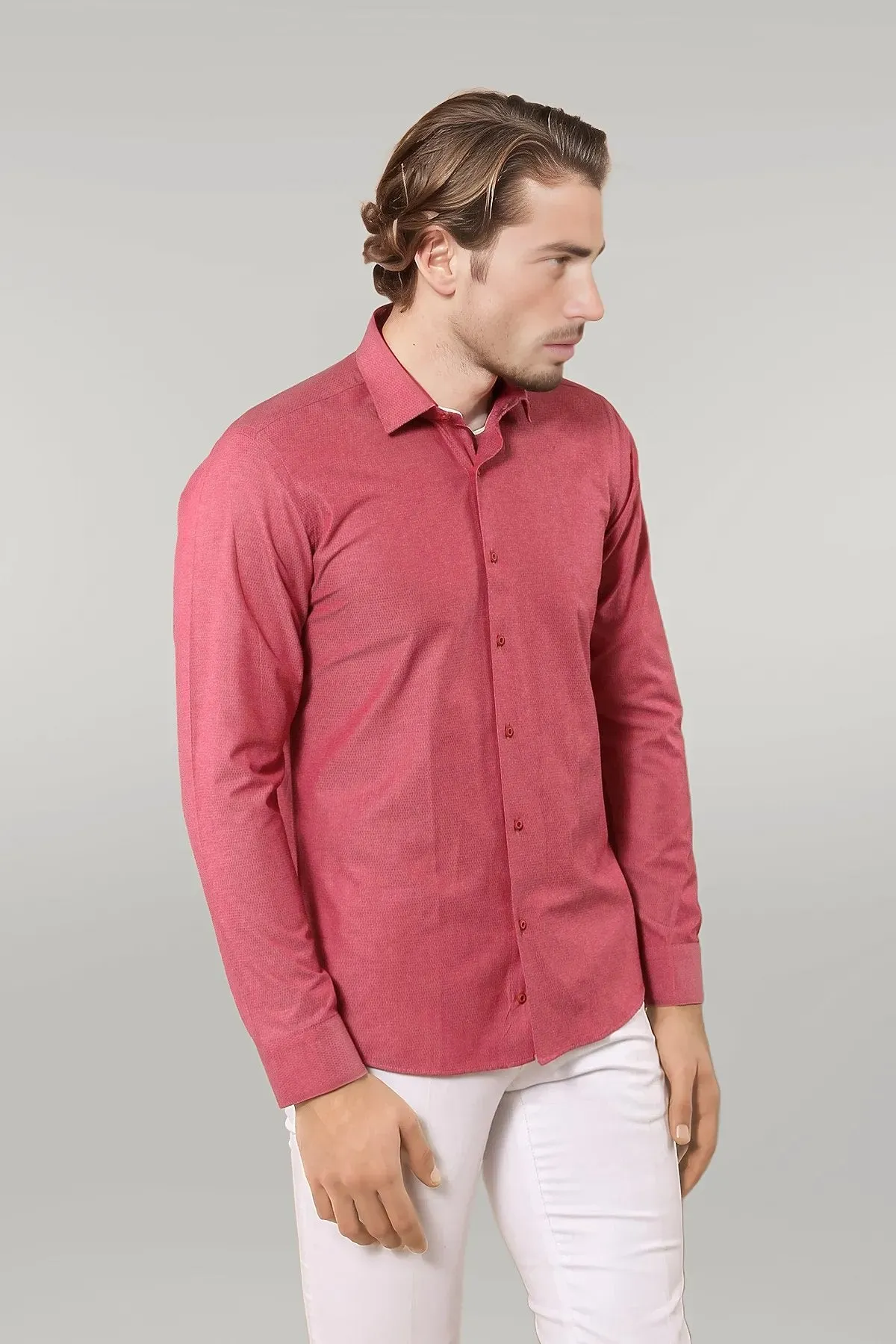 Dot-Patterned Pink Shirt | Wessi