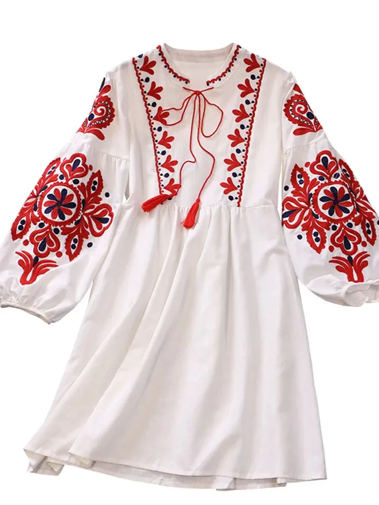 DressBetty - 2024 Retro Bohemian Holiday Dress for Women Boho Dress