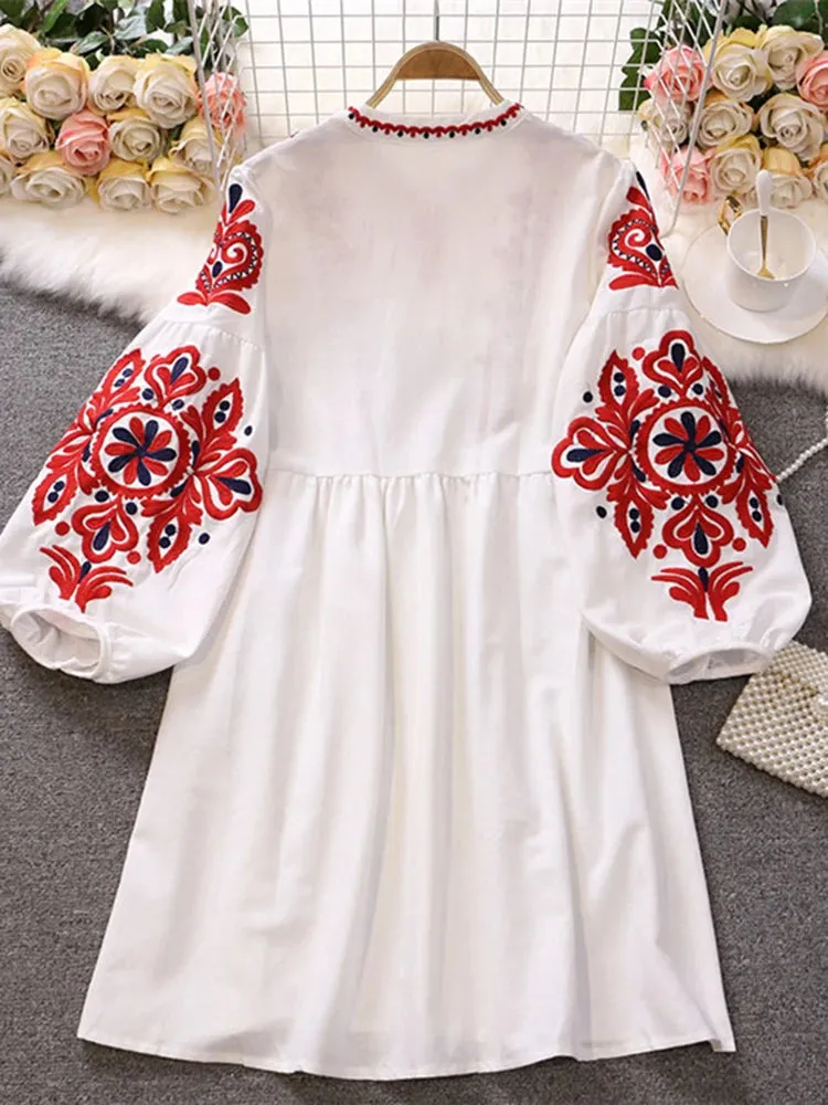 DressBetty - 2024 Retro Bohemian Holiday Dress for Women Boho Dress