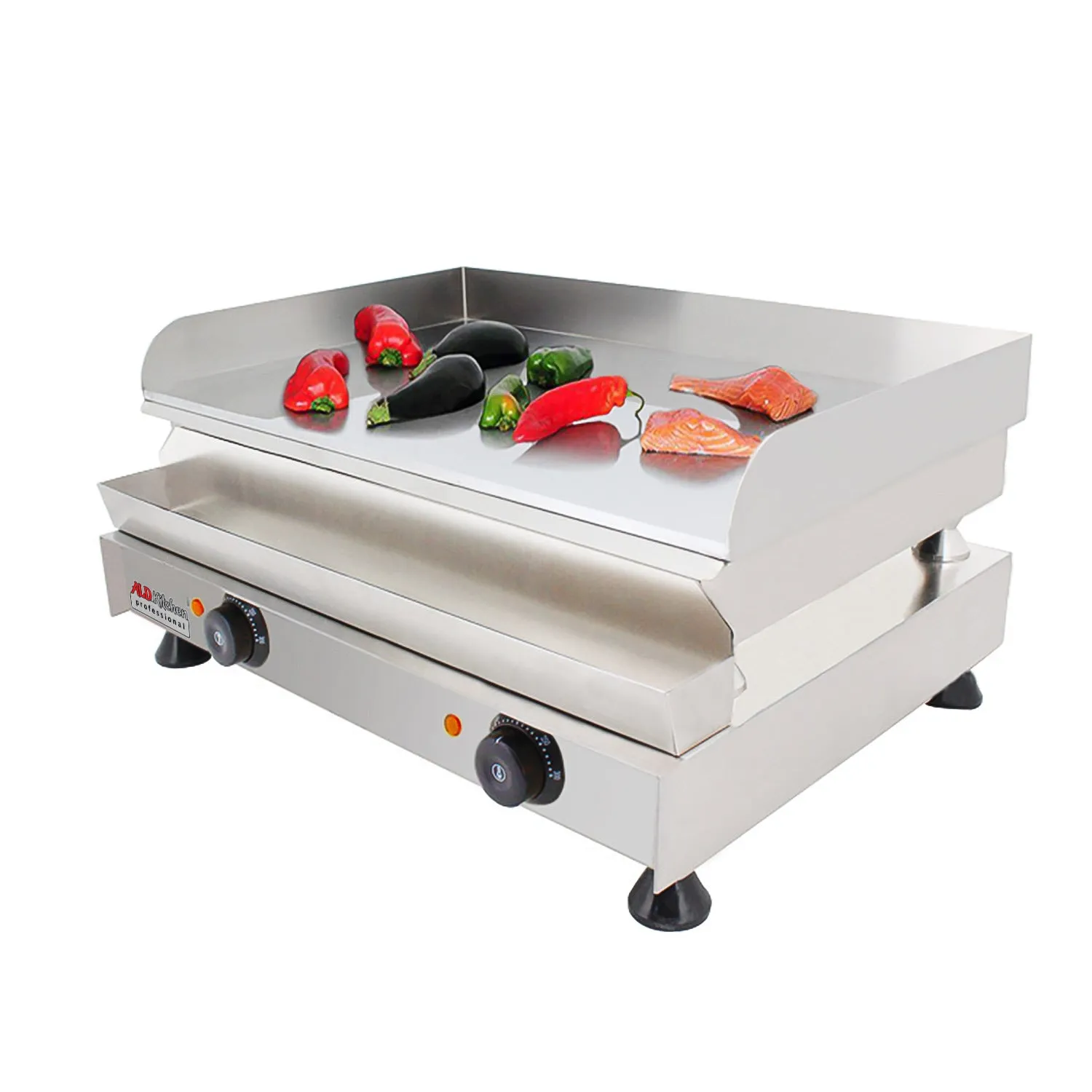 Flat Top Griddle | Teppanyaki Grill | Single, Dual or Triple Thermostat | Commercial Use | Nonstick