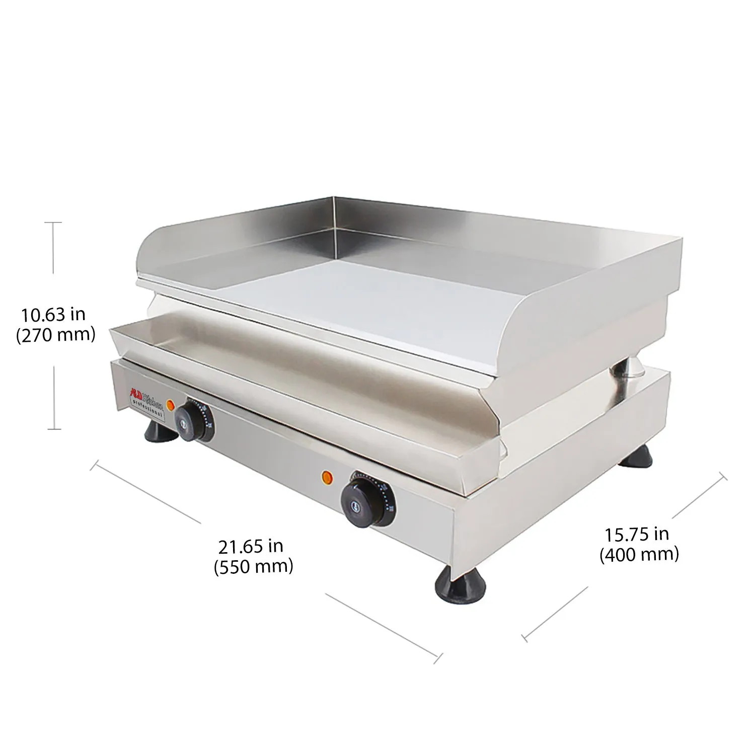 Flat Top Griddle | Teppanyaki Grill | Single, Dual or Triple Thermostat | Commercial Use | Nonstick