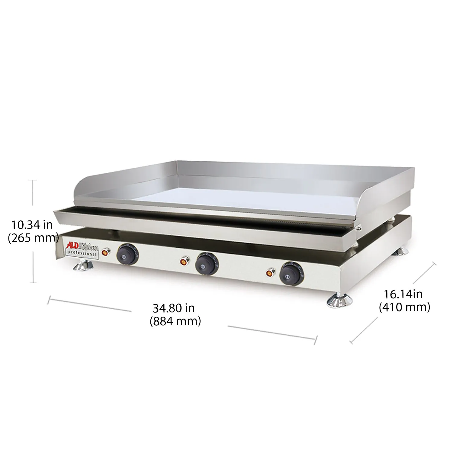 Flat Top Griddle | Teppanyaki Grill | Single, Dual or Triple Thermostat | Commercial Use | Nonstick