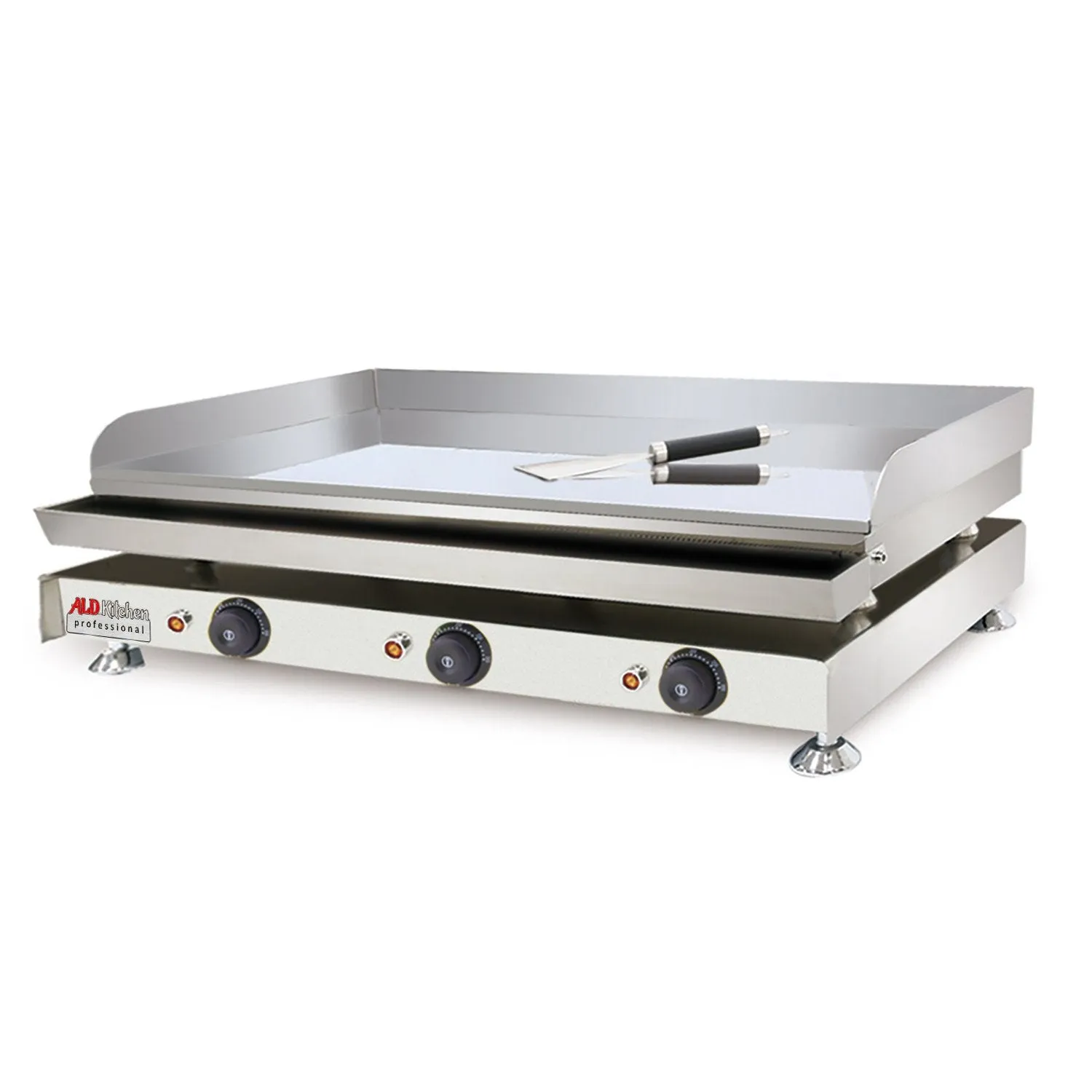 Flat Top Griddle | Teppanyaki Grill | Single, Dual or Triple Thermostat | Commercial Use | Nonstick