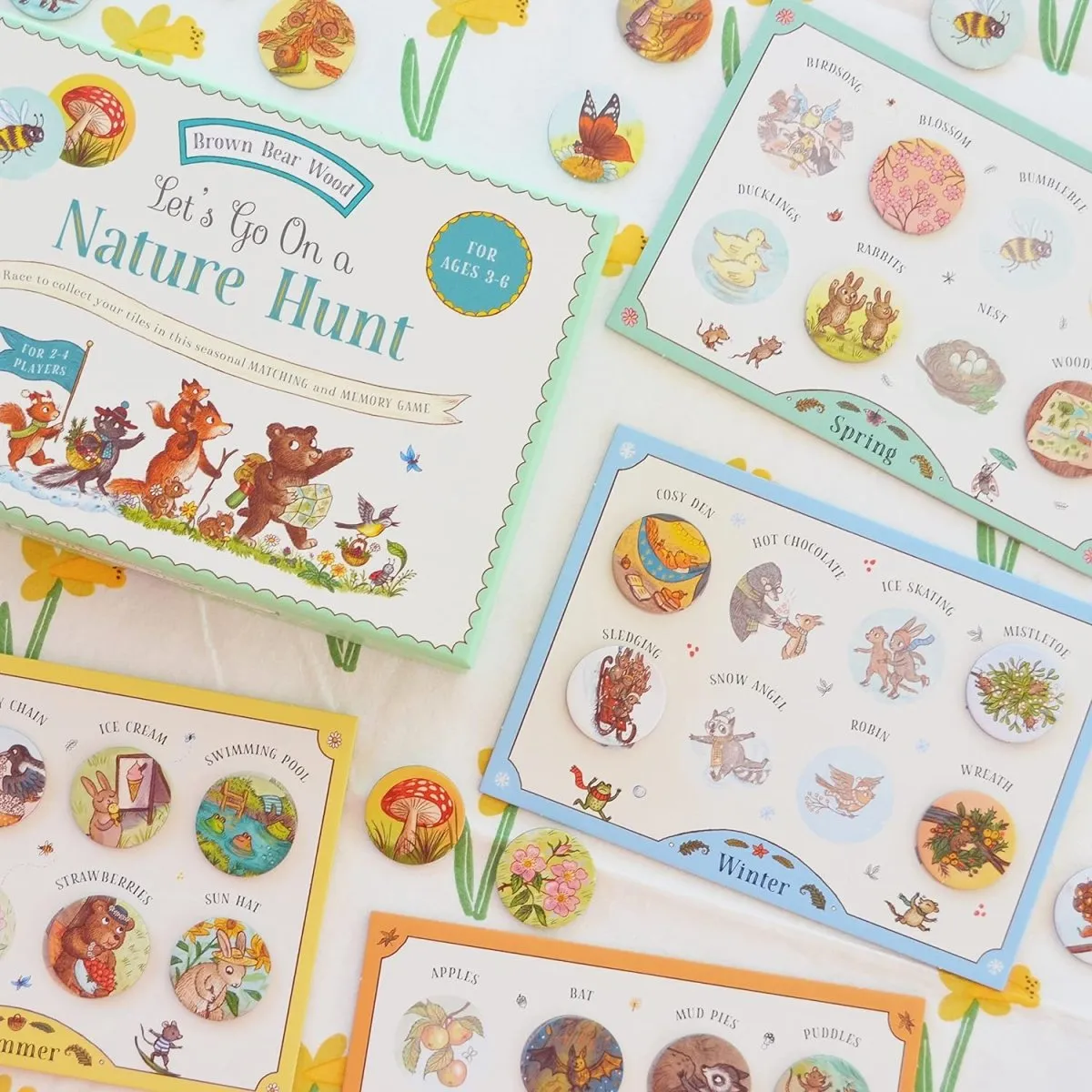 Freya Hartas: Brown Bear Wood - Let's Go on a Nature Hunt Memory Matching Game