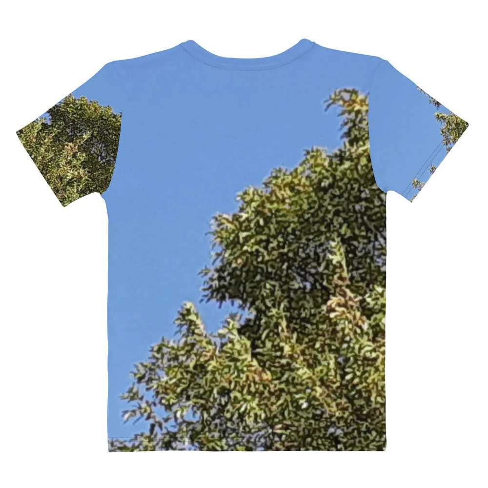 GG - Women's Crew Neck T-shirt - Trees & Blue Sky