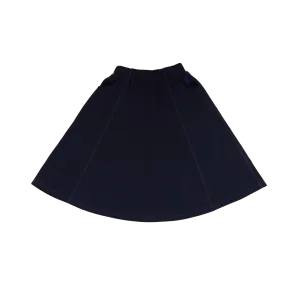 HK438-NAVY STITCHED SKIRT