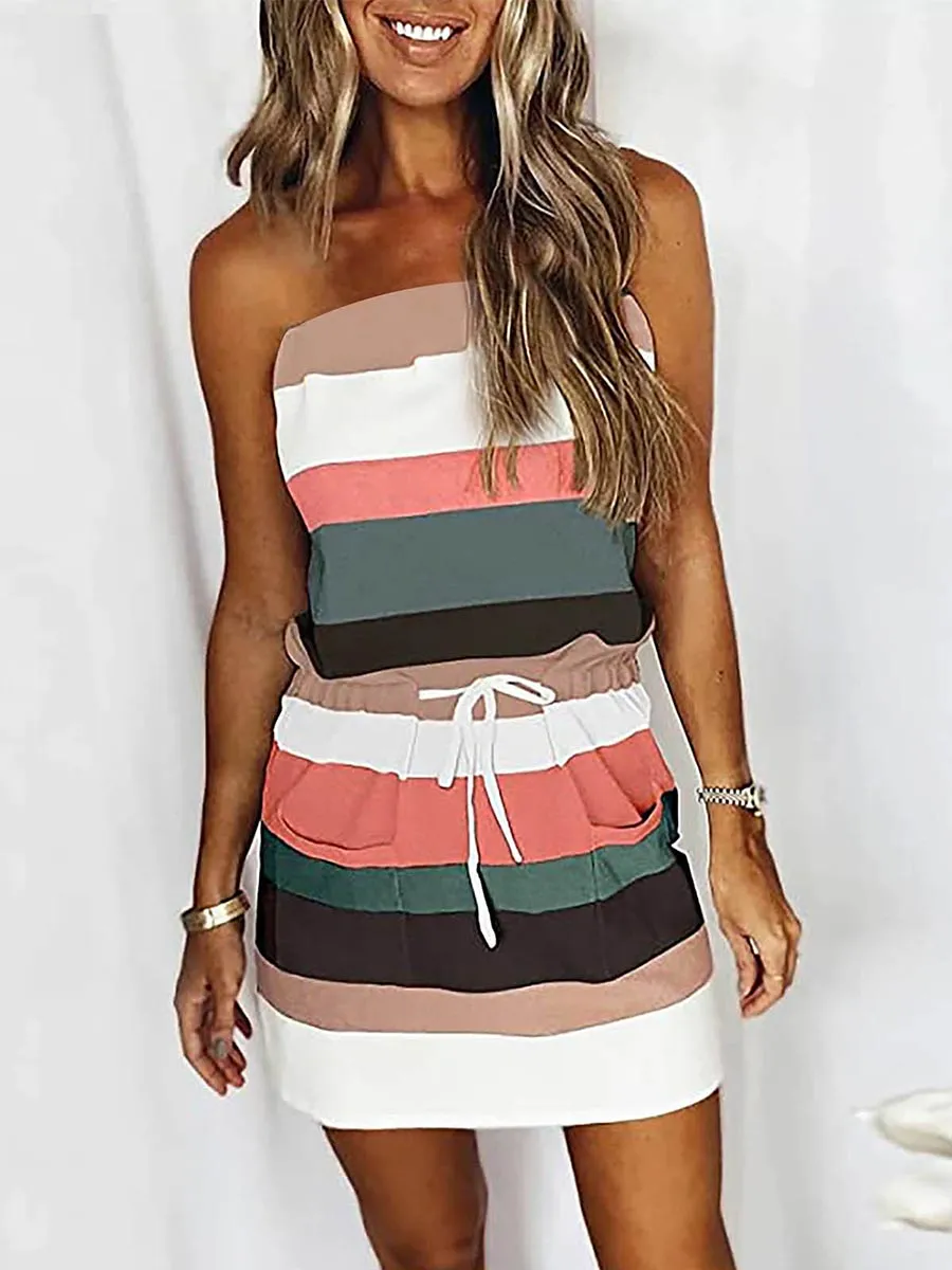 iForgirls Sheath Striped Dress