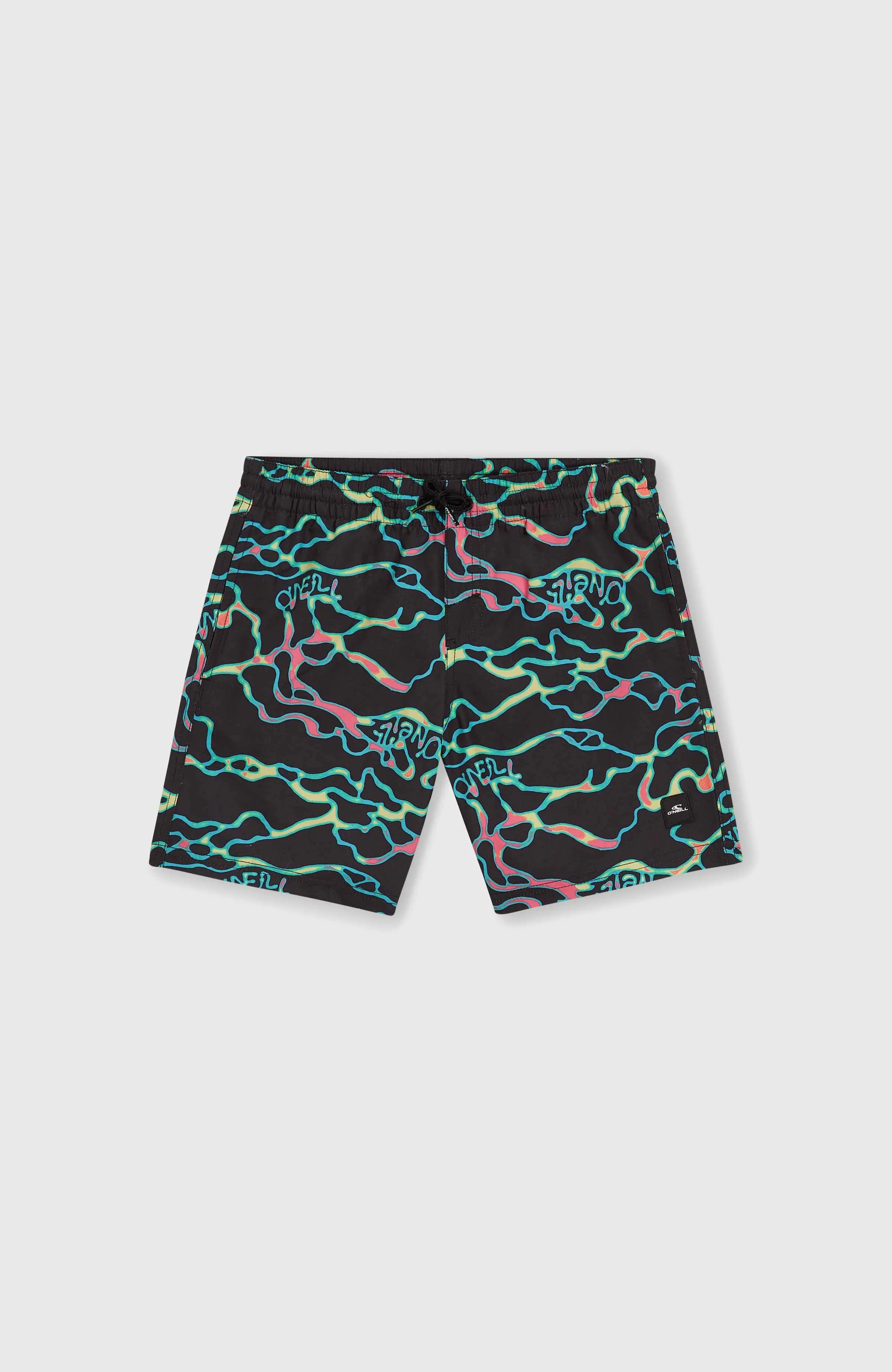 Jack O'Neill Cali Crazy 14" Swim Shorts | Black Ocean View