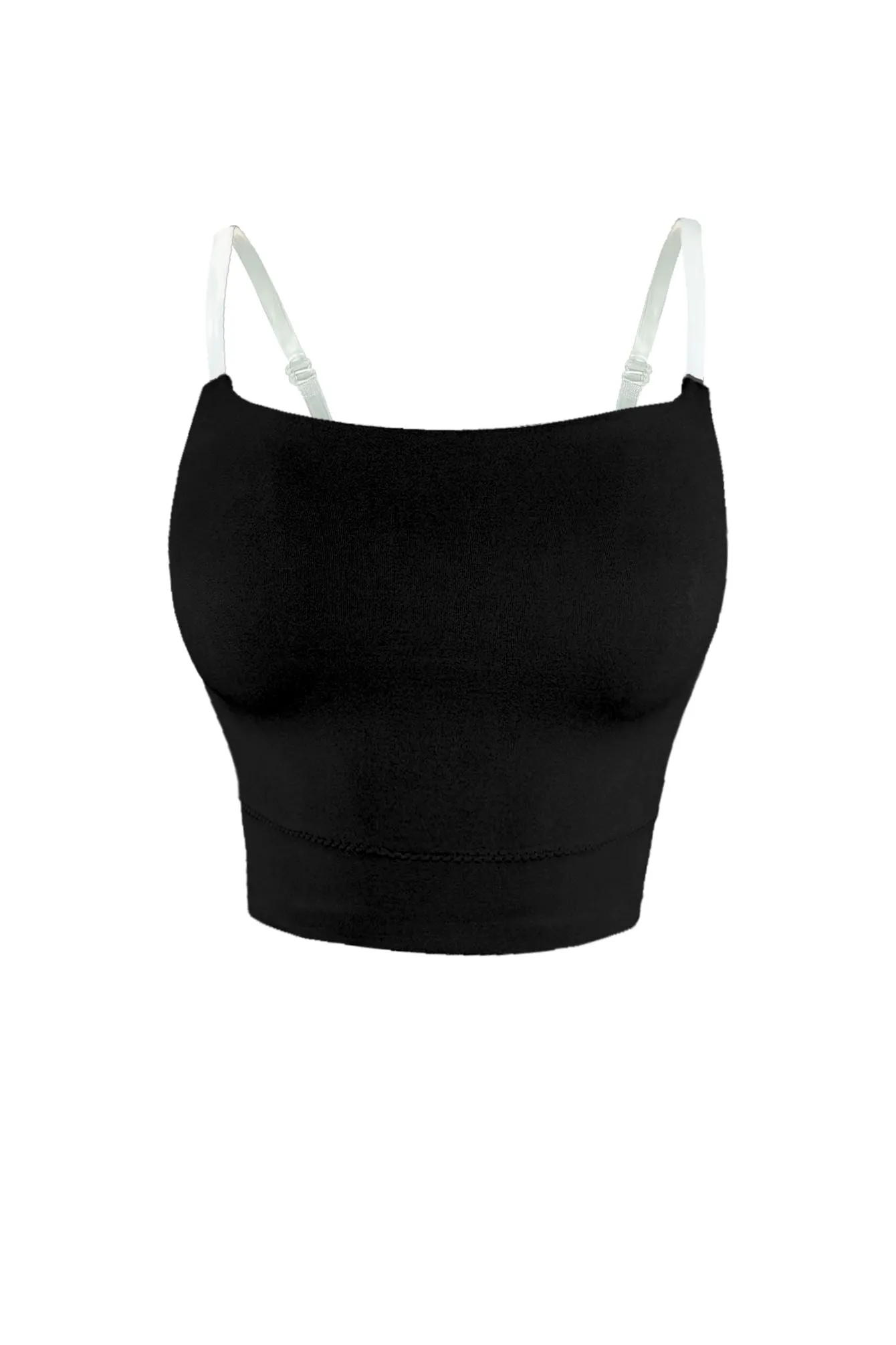 Khloe Clear Strap Crop Top