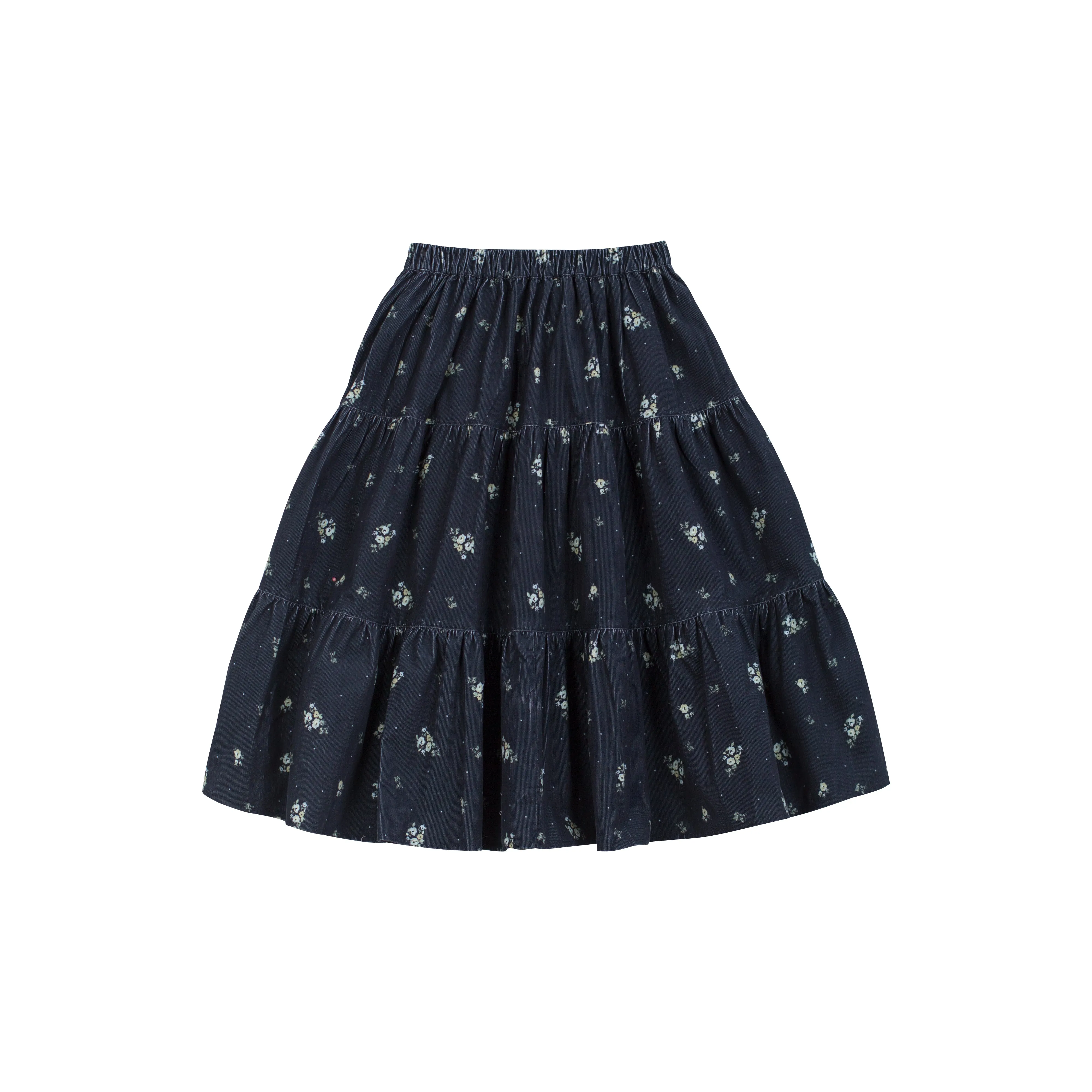 MAYJANE SKIRT-Black Flower