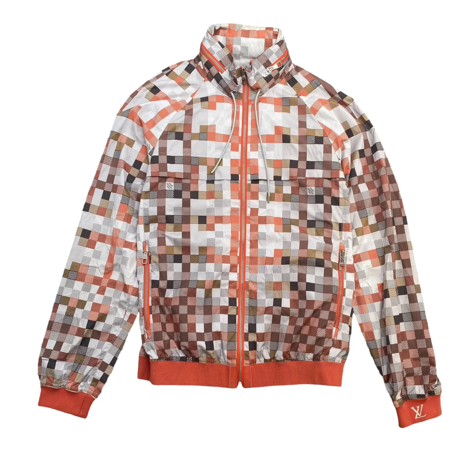 Men's Damier Windbreaker Orange Size IT 48 / M