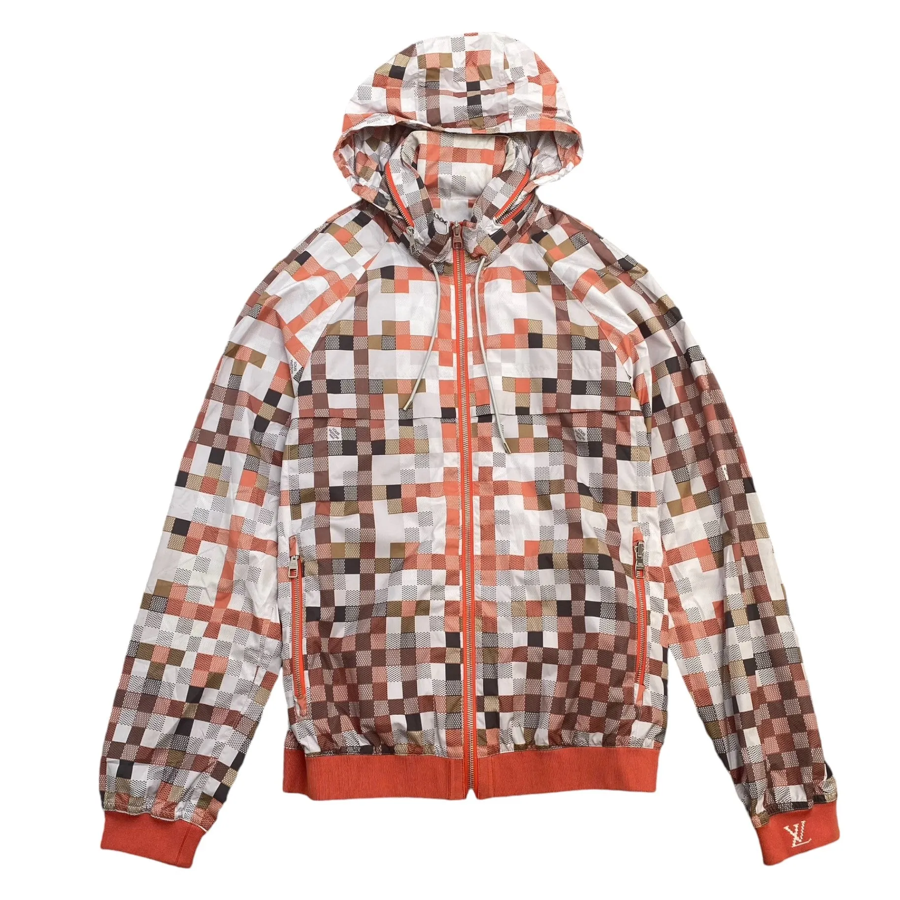 Men's Damier Windbreaker Orange Size IT 48 / M