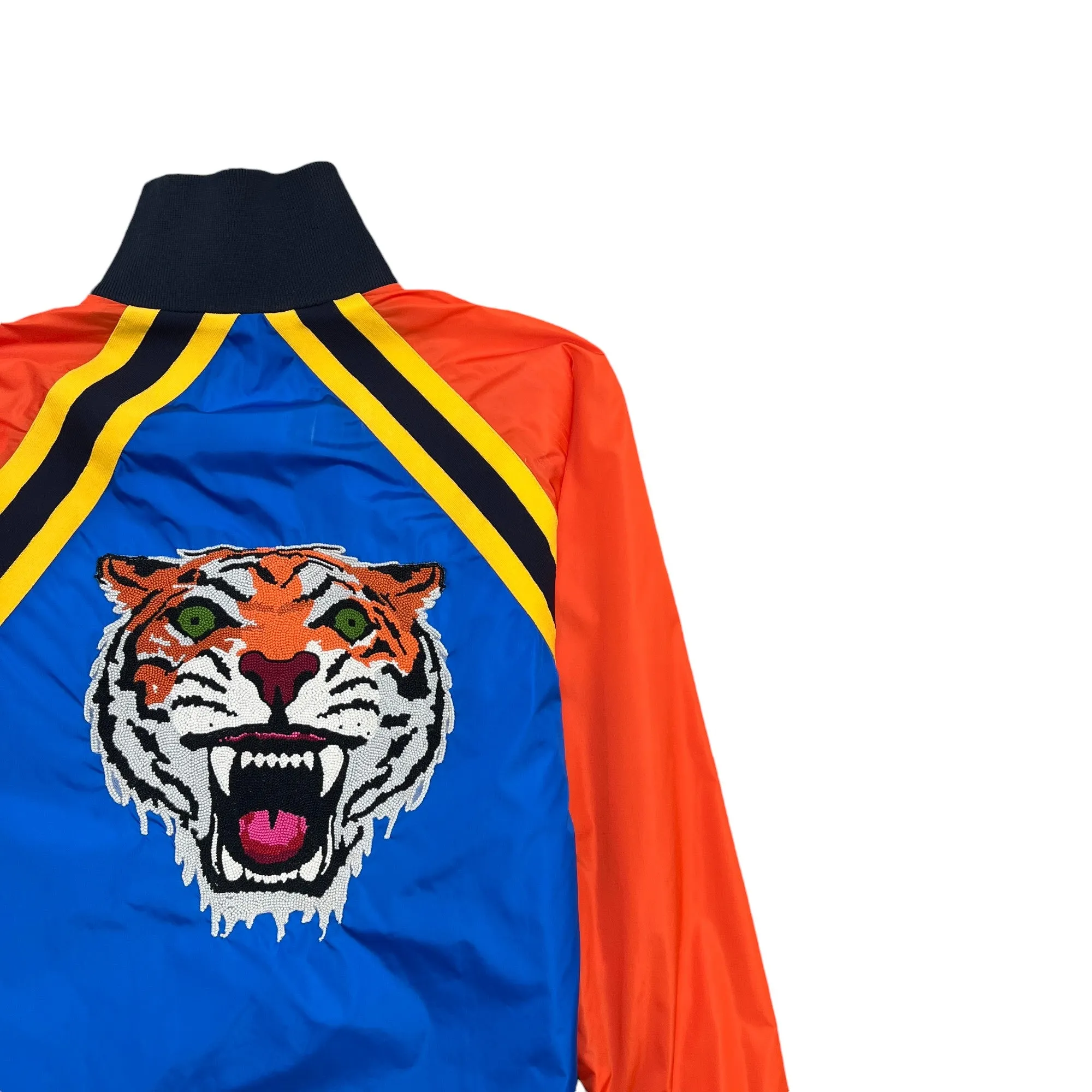 Men's Embroidered Tiger Windbreaker Blue Size IT 46 / S