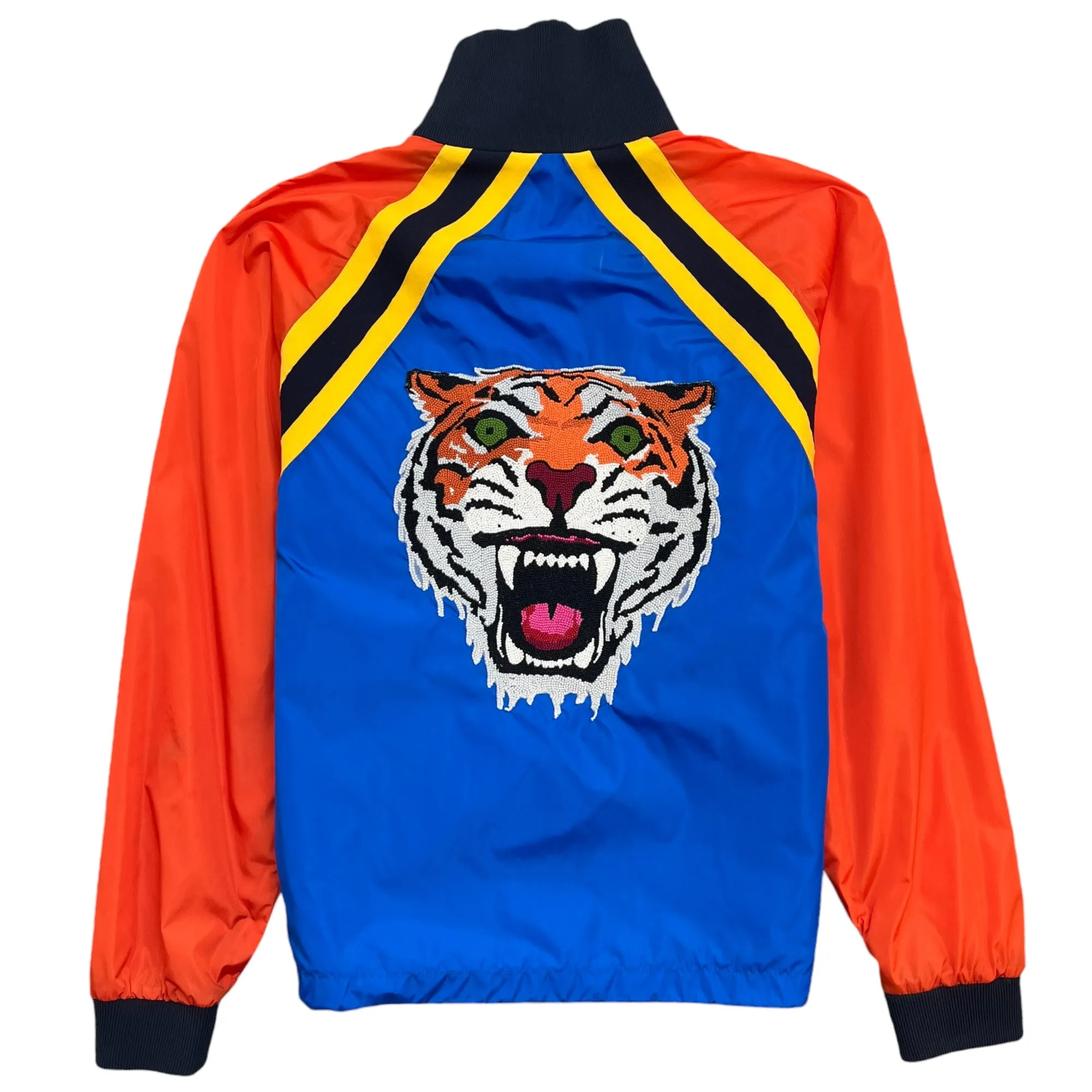 Men's Embroidered Tiger Windbreaker Blue Size IT 46 / S