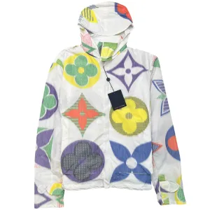 Men's Multicolour Monogram Windbreaker White Size IT 50 / L