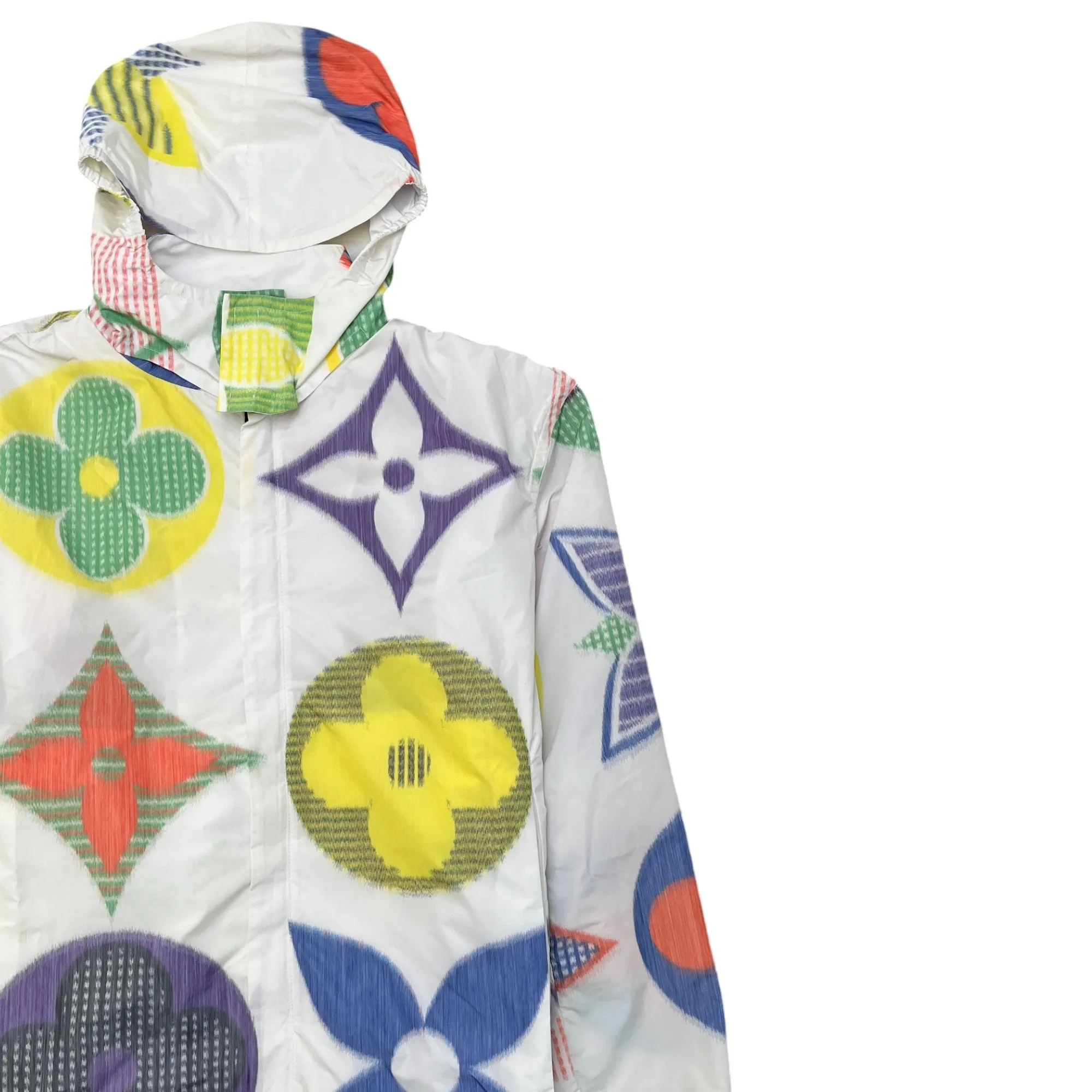 Men's Multicolour Monogram Windbreaker White Size IT 50 / L