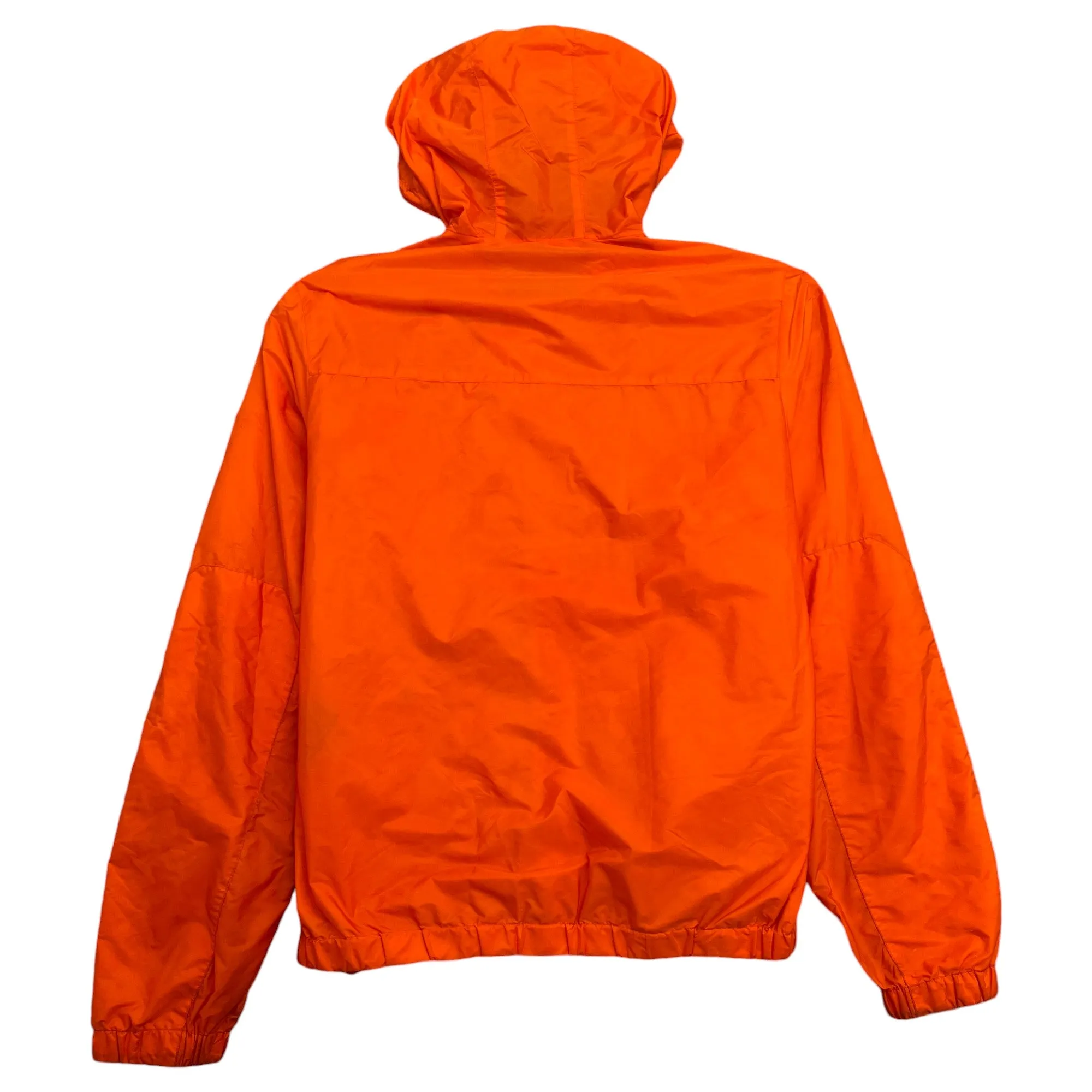 Men's Plaque Logo Windbreaker Orange Size L