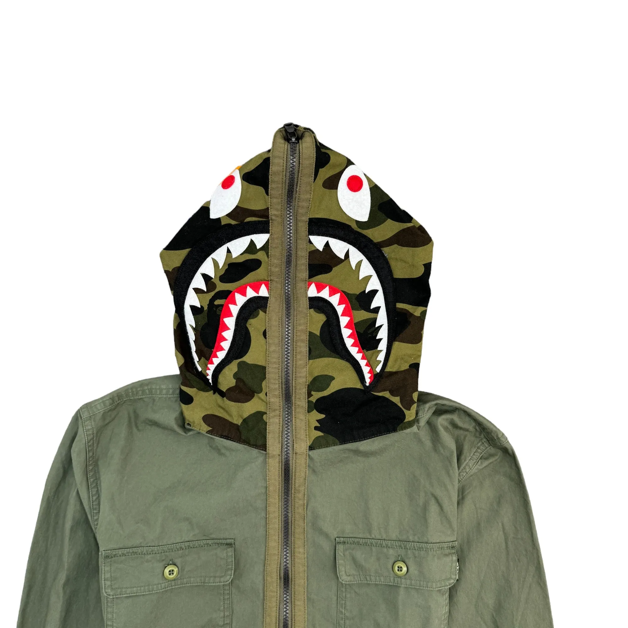 Men's Shark Windbreaker Khaki Size M