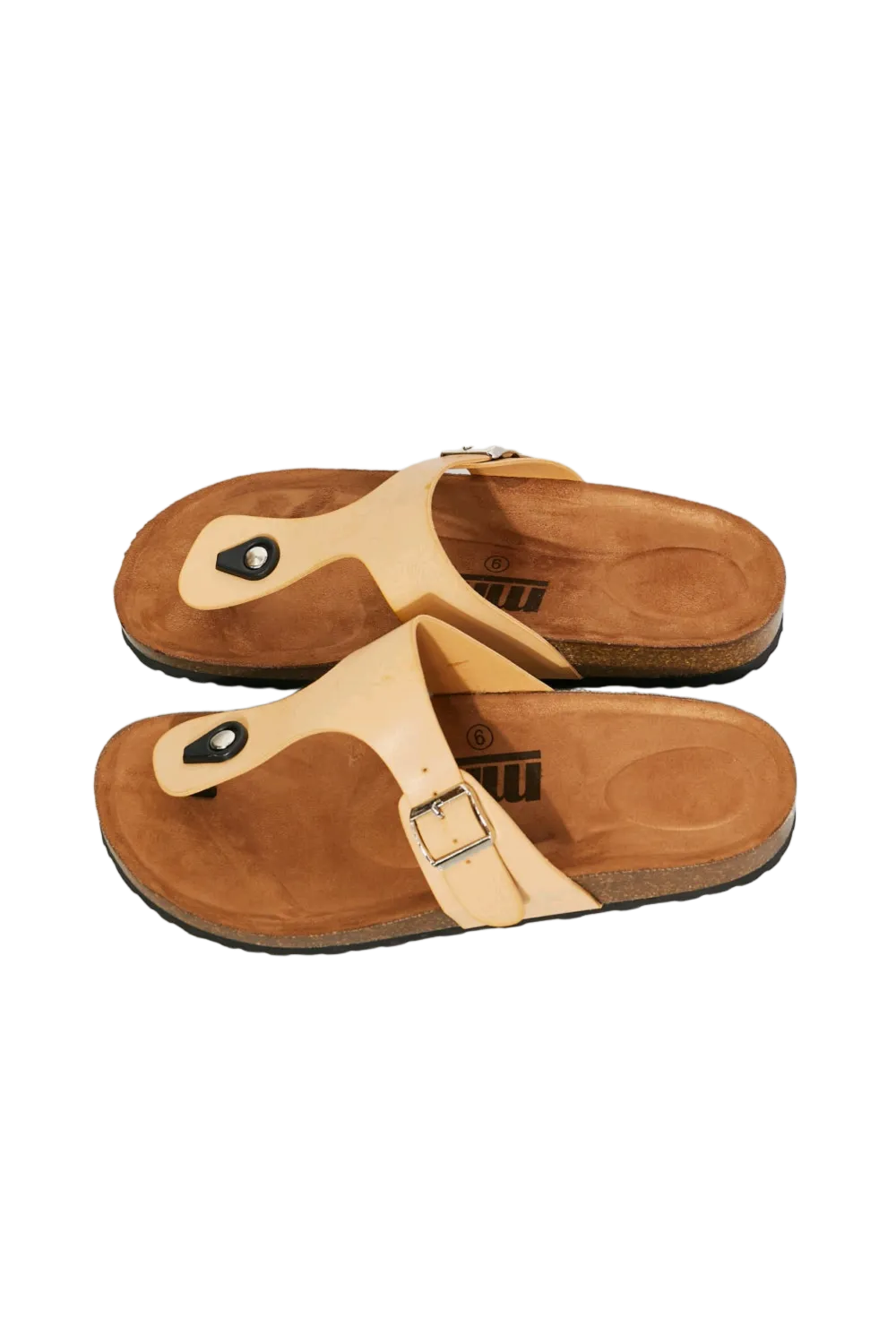 MMShoes Drift Away T-Strap Flip-Flop in Sand