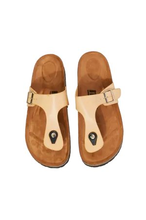 MMShoes Drift Away T-Strap Flip-Flop in Sand