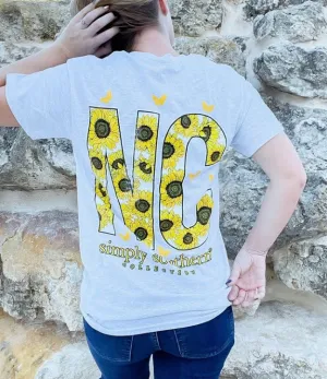 'North Carolina' Sunflower Short Sleeve by Simply Southern