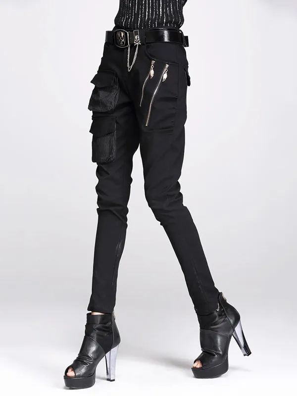 Original Cool Split-Joint With Pockets Zipper Casual Pants Bottoms