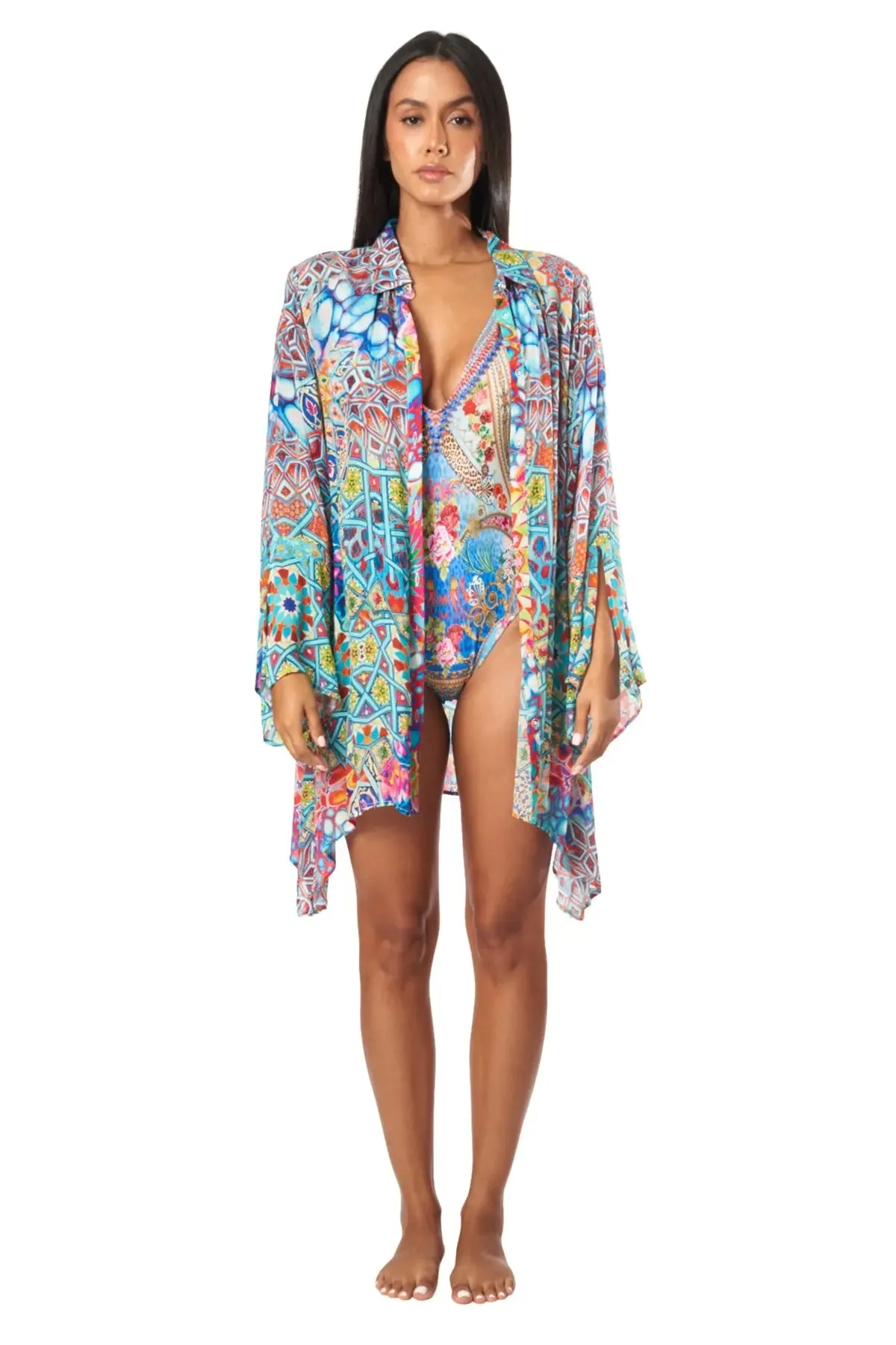 River Bed Easy Shirtdress Cover-Up