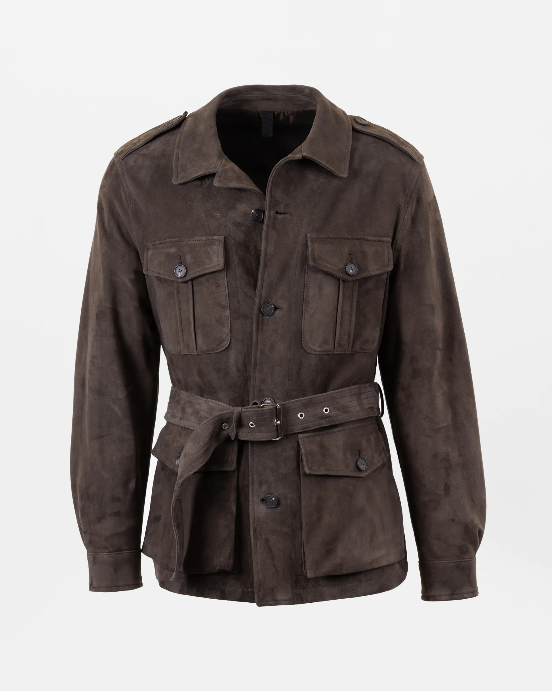 SAHARA  Belted Jacket  - Brown