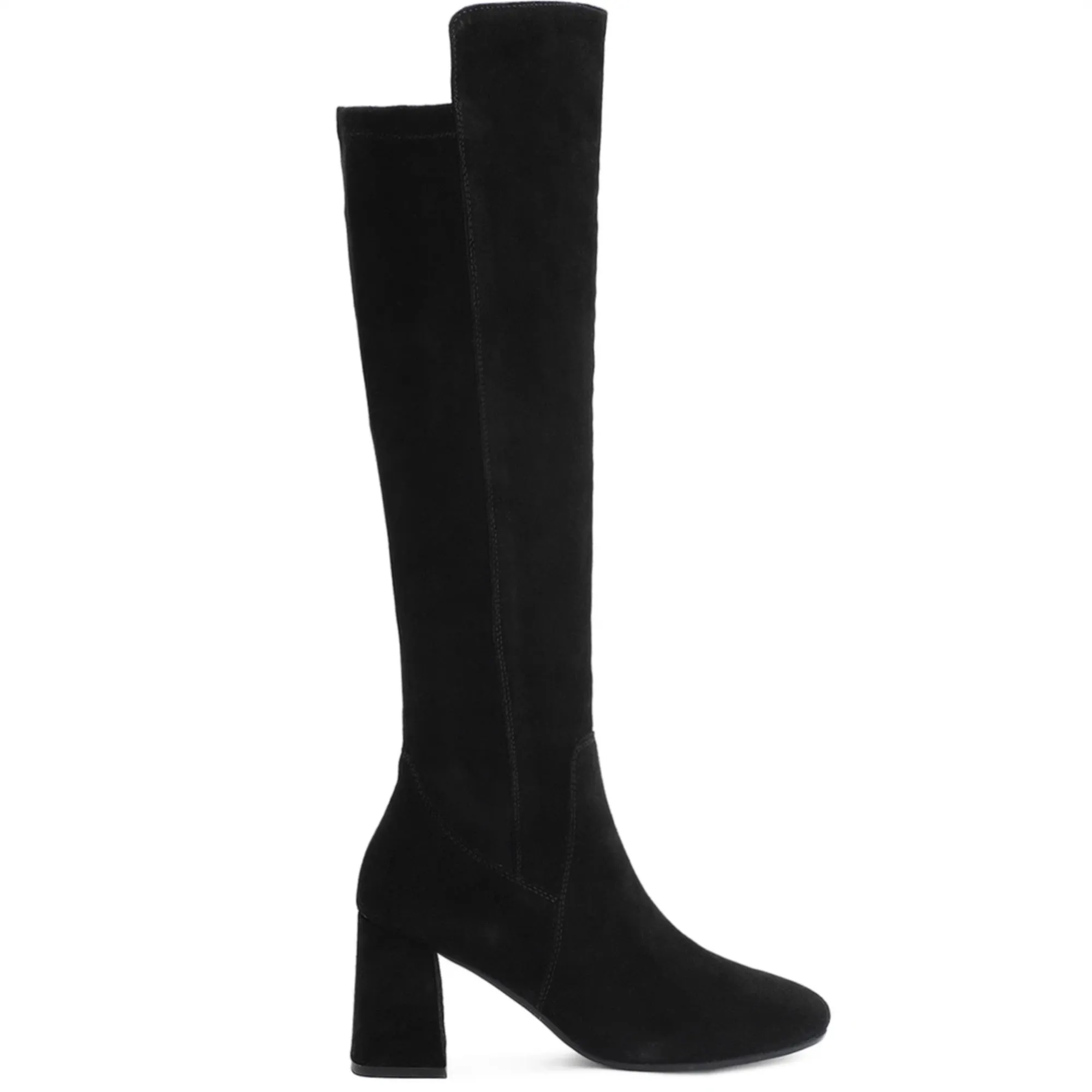 Saint Elexis Black Leather Knee High Boots