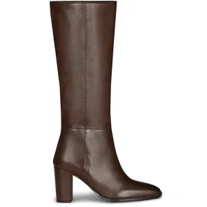 Saint Lia Brown Leather Knee High Slouch Boots